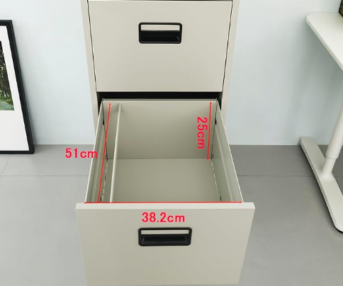 4-Drawer Steel Filing Cabinet - Image 3