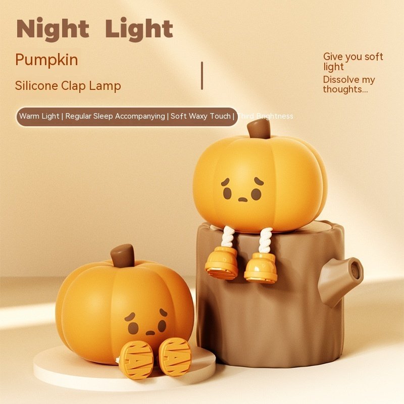 Home Decor Halloween Pumpkin Night Light Cute Soft Silicone - Image 9