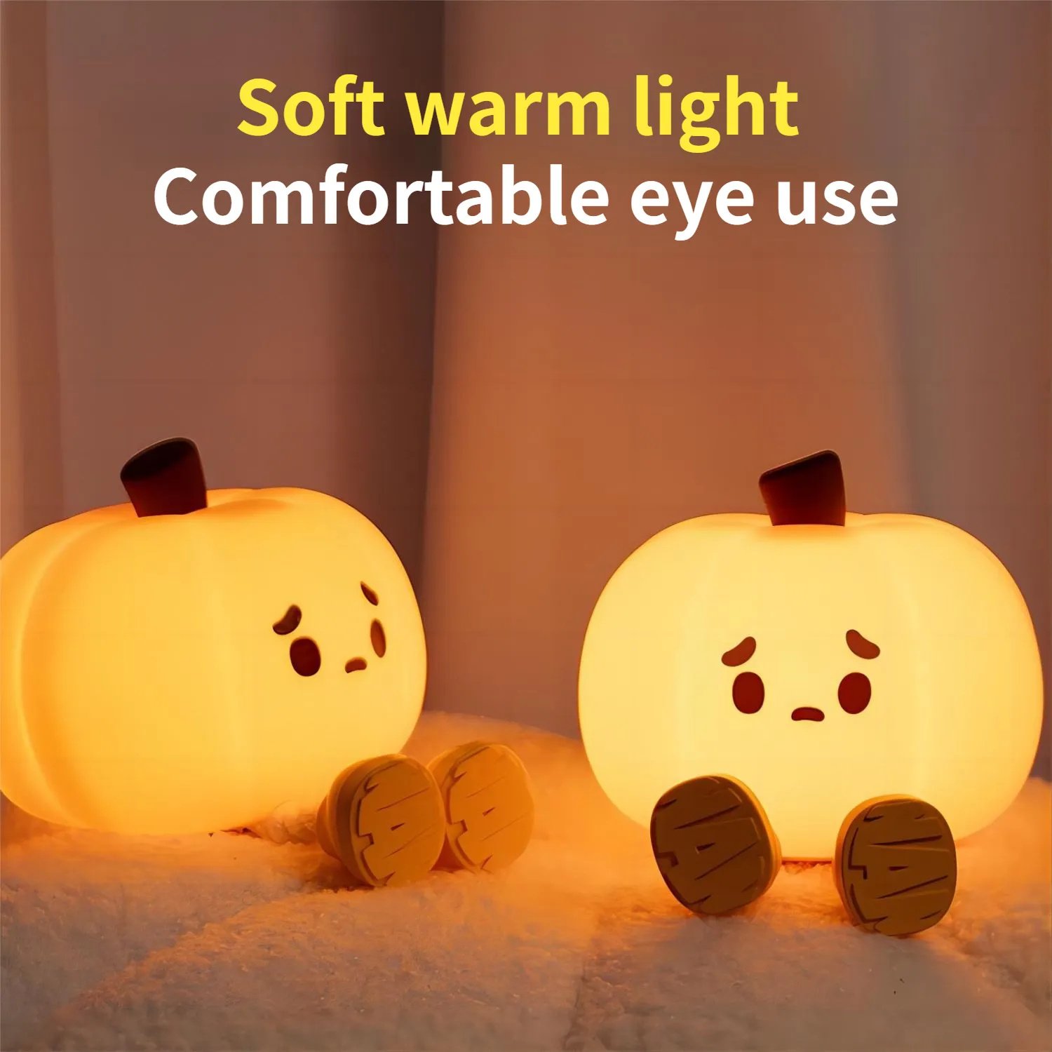 Home Decor Halloween Pumpkin Night Light Cute Soft Silicone - Image 4