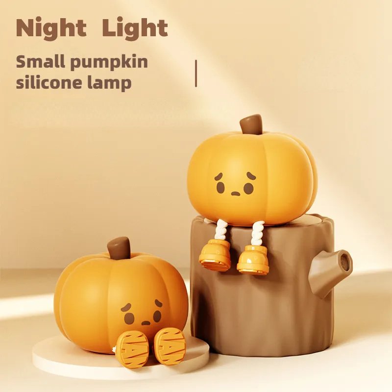 Home Decor Halloween Pumpkin Night Light Cute Soft Silicone - Image 3